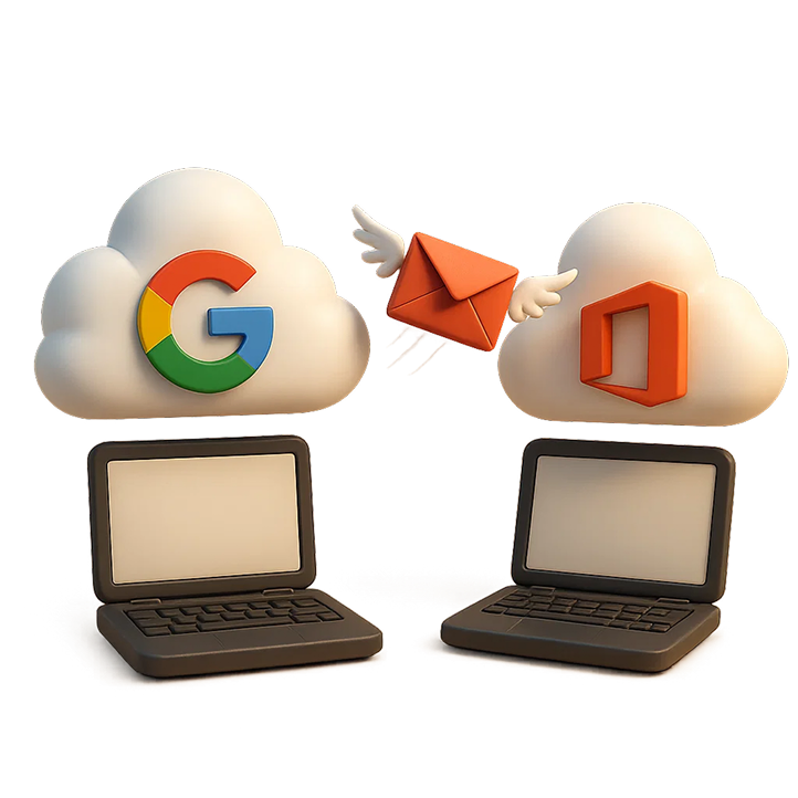 Google workspace to office 365 Migration banner Google workspace to office 365 Migration banner